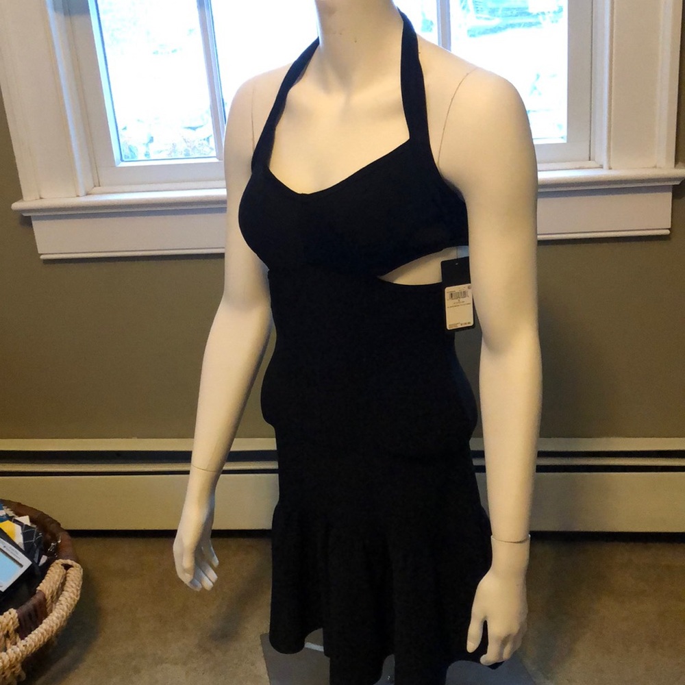 GUESS Black halter dress